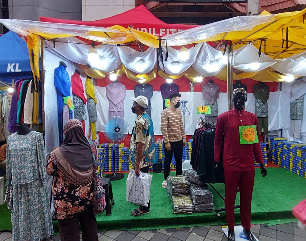 Tar bazar aidilfitri jalan Bazar Aidilfitri